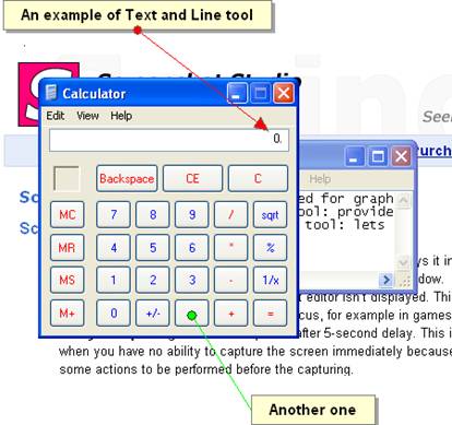 Text and Line tool