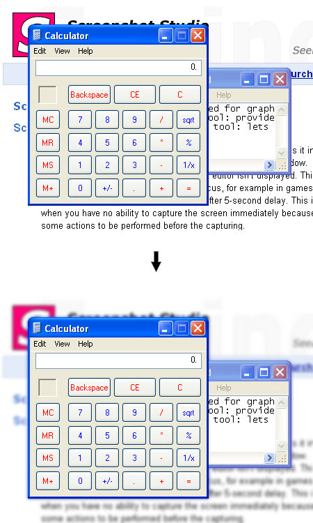 Blur tool example