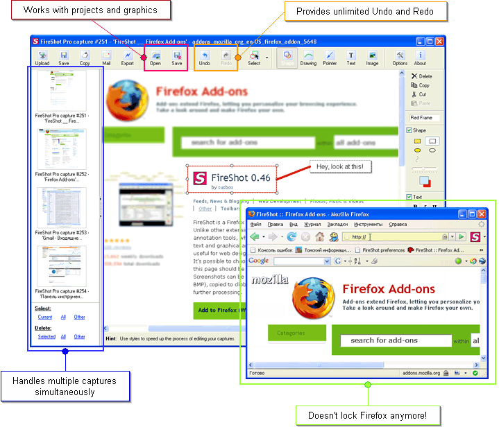 fireshot addon for chrome